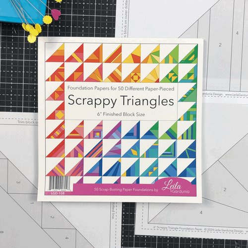 Leila Gardunia Scrappy Triangle 6" Finished Foundation Piecing LGD-108 for Sale at World Weidner