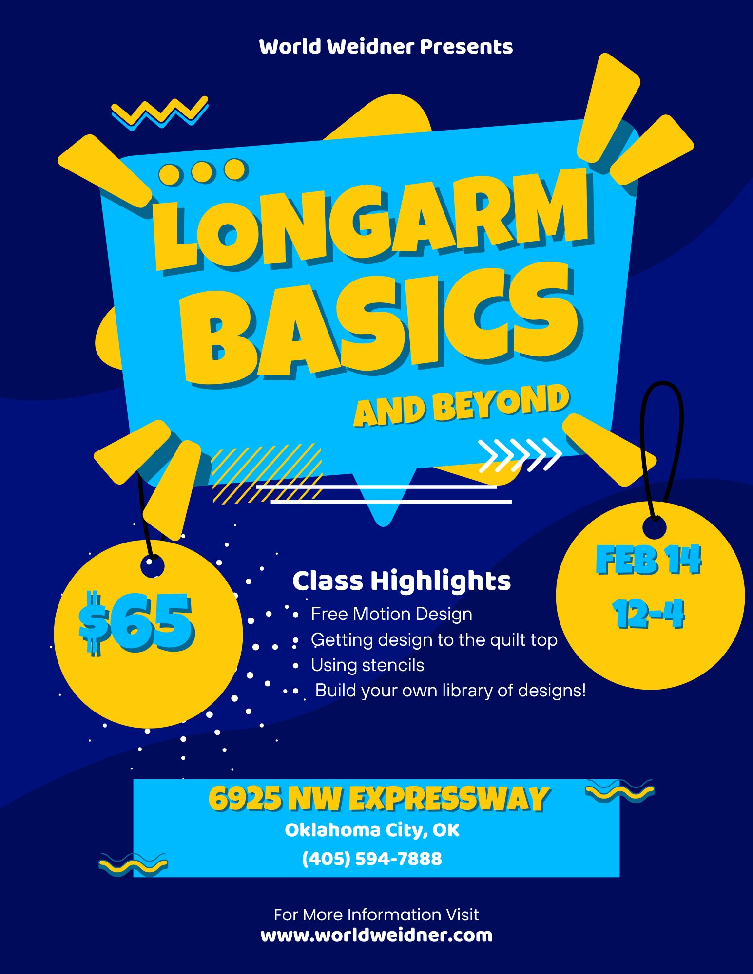 Longarm Basics and Beyond Class 2/14