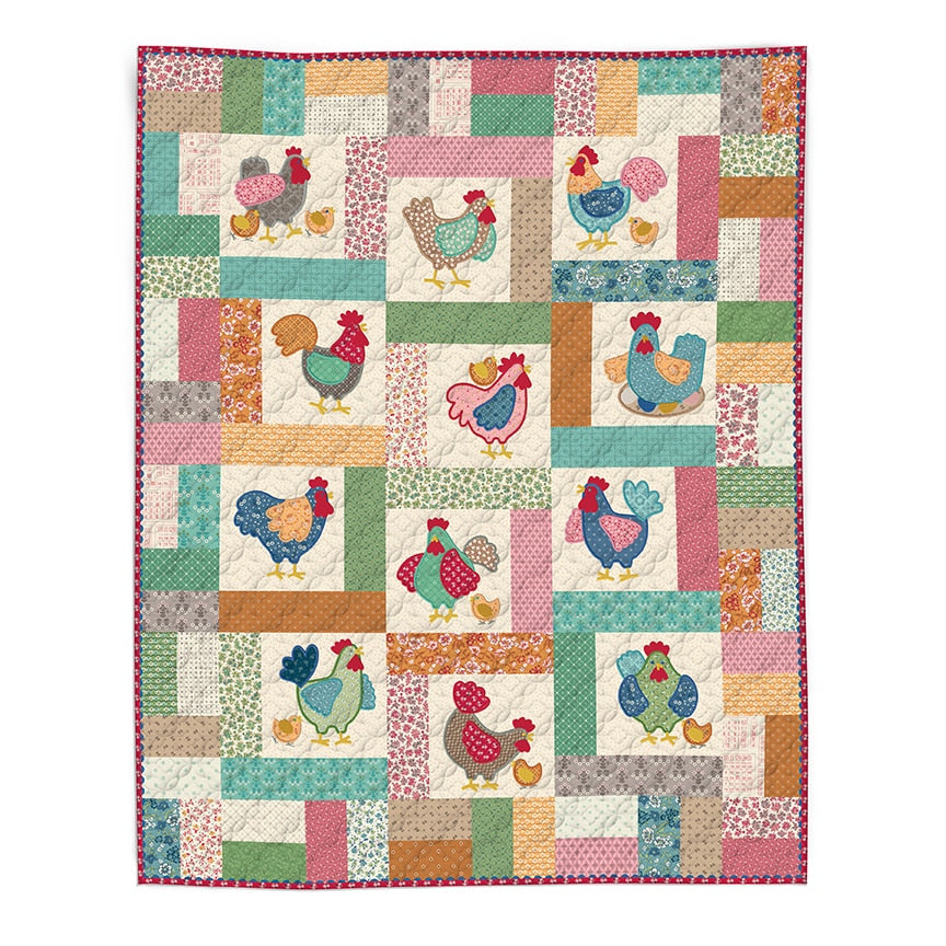 Riley Blake Designs Lori Holt Chicken Salad Machine Embroidery Quilt Projects USB ME018CSQ26R2