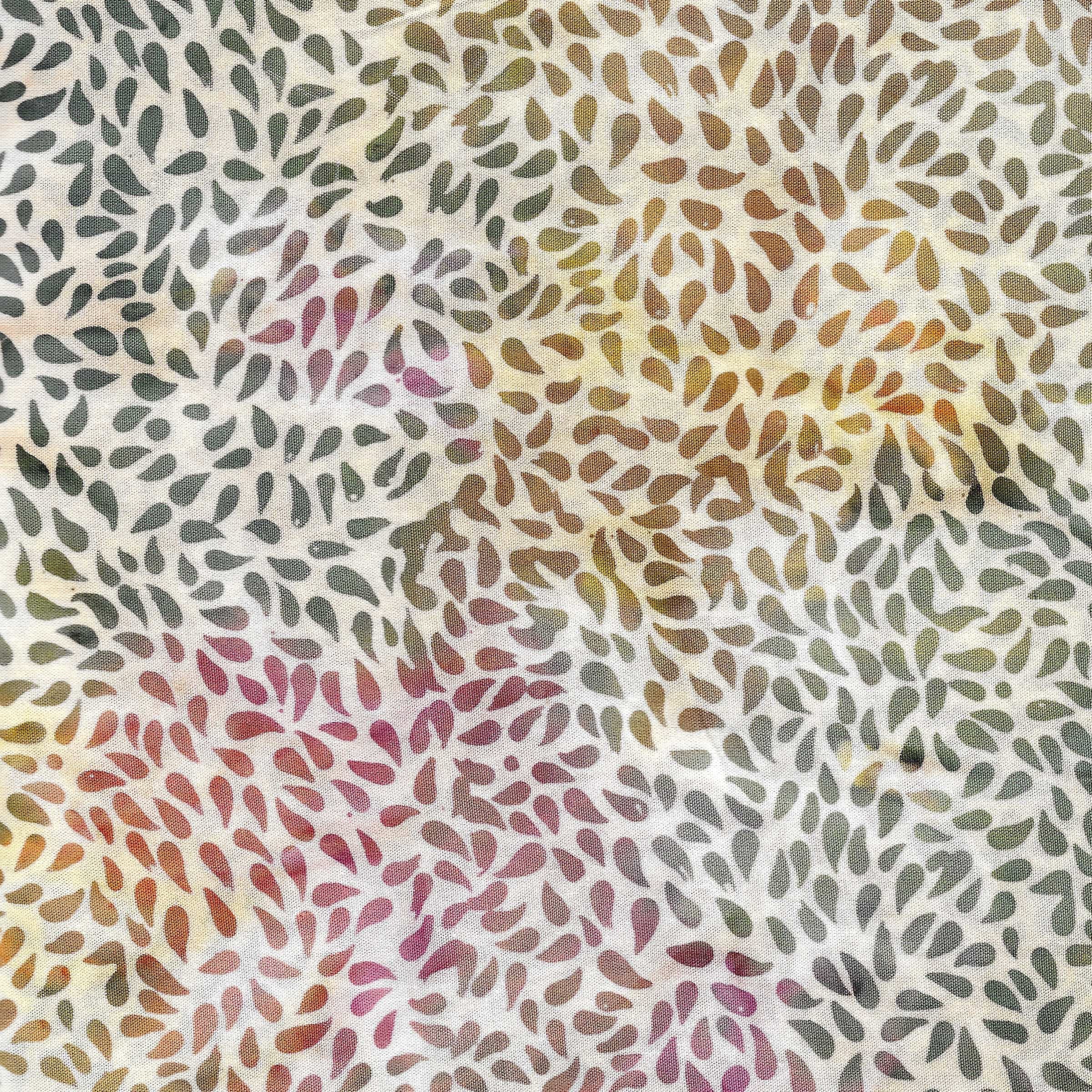 Fabric Lumin Multi Grey Gold Pink Miss Behave Fall 2025 in Rayon Island Batiks by the Quarter Yard 43672