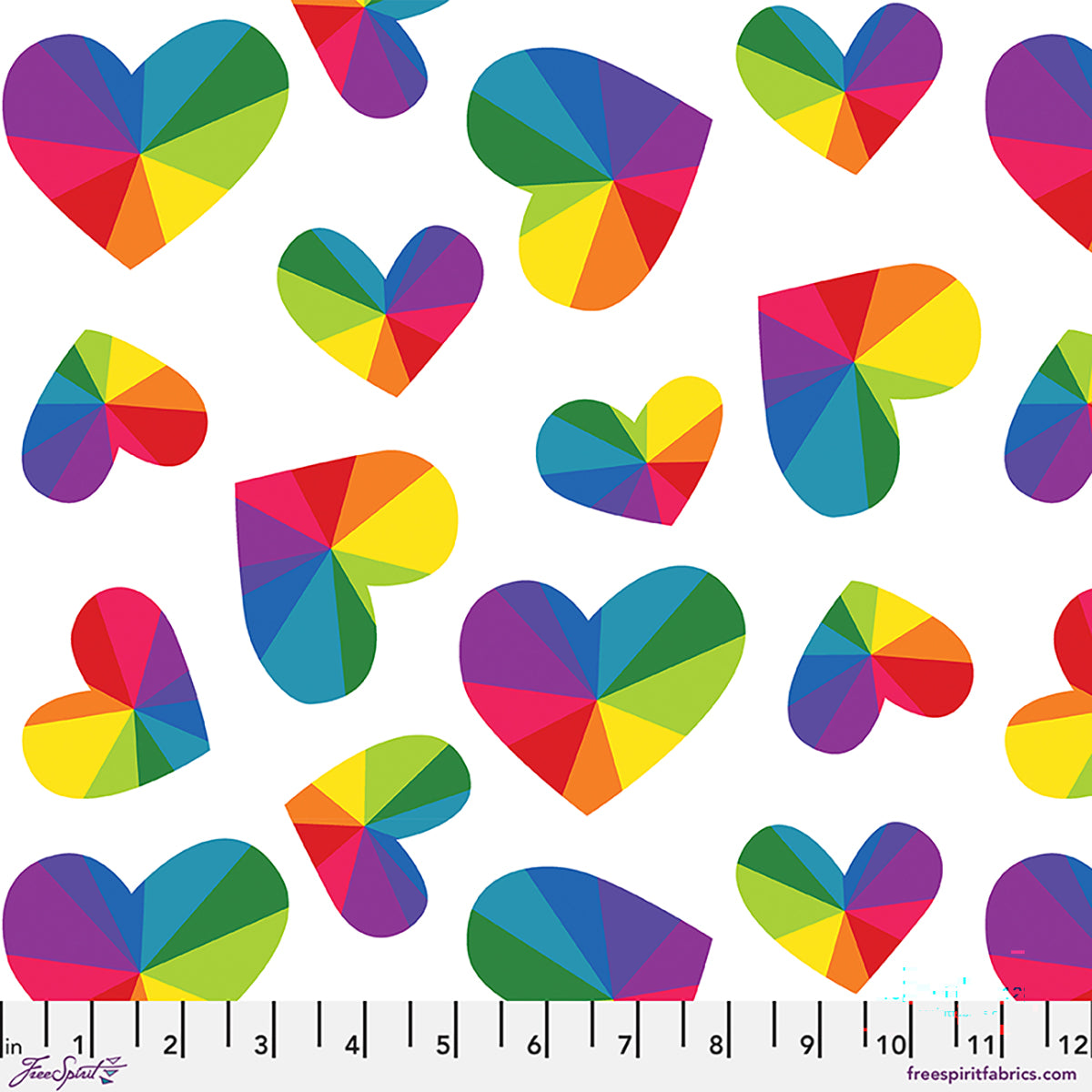 Fabric FreeSpirit White Love Everywhere in Minky Love in the Wild by the Quarter Yard MKKT002.XWHITE
