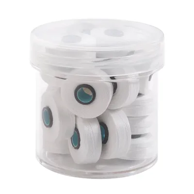 Fil-Tec Magna-Quilt Style L Magnetic Core Egyptian Cotton Prewound Bobbins 50wt 20pc Jar