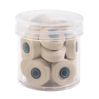 Fil-Tec Magna-Quilt Style L Magnetic Core Egyptian Cotton Prewound Bobbins 50wt 20pc Jar