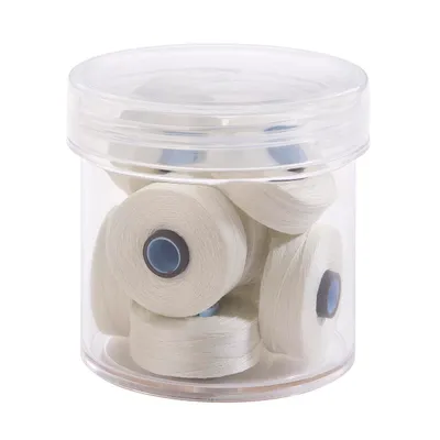 Fil-Tec Magna-Quilt Style M Magnetic Core Egyptian Cotton Prewound Bobbins 50wt 10pc Jar