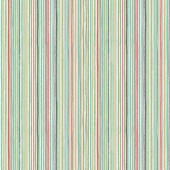 Fabric Andover Multi Fine Stripe Pooch by the Quarter Yard MU-237-M