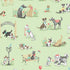 Fabric Andover Green Park Pooch by the Quarter Yard MU-256-G