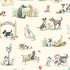 Fabric Andover Cream Park Pooch by the Quarter Yard MU-256-Q