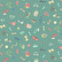 Fabric Andover Teal Accessories Pooch by the Quarter Yard MU-258-T
