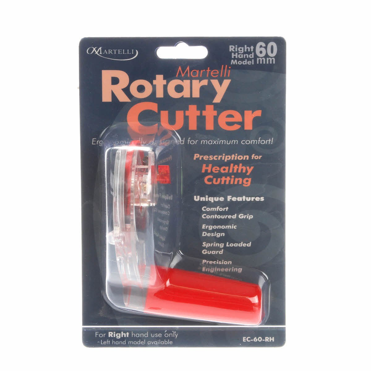 Martelli 60mm Ergonomic Rotary Cutter EC-60-RH