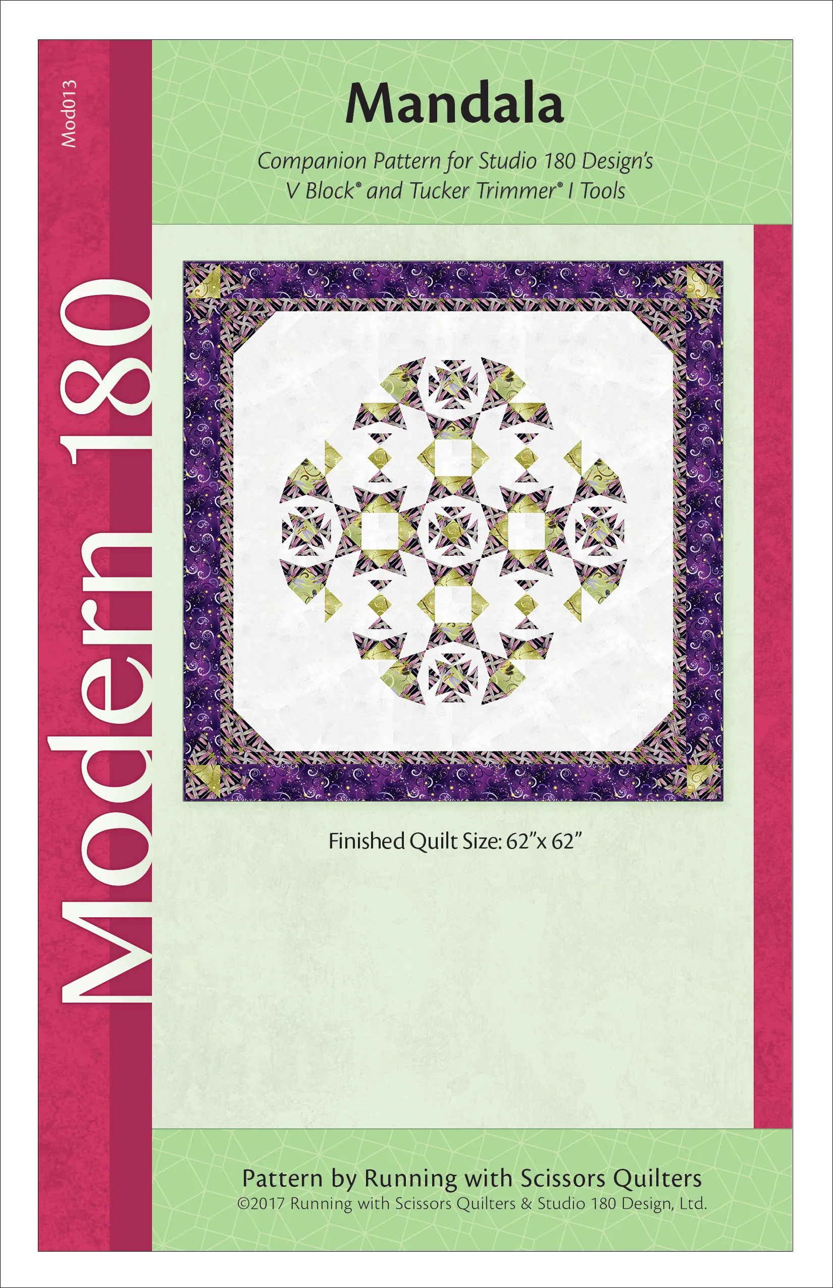 Studio 180 Design Mandala Quilting Pattern MOD013 for Sale at World Weidner