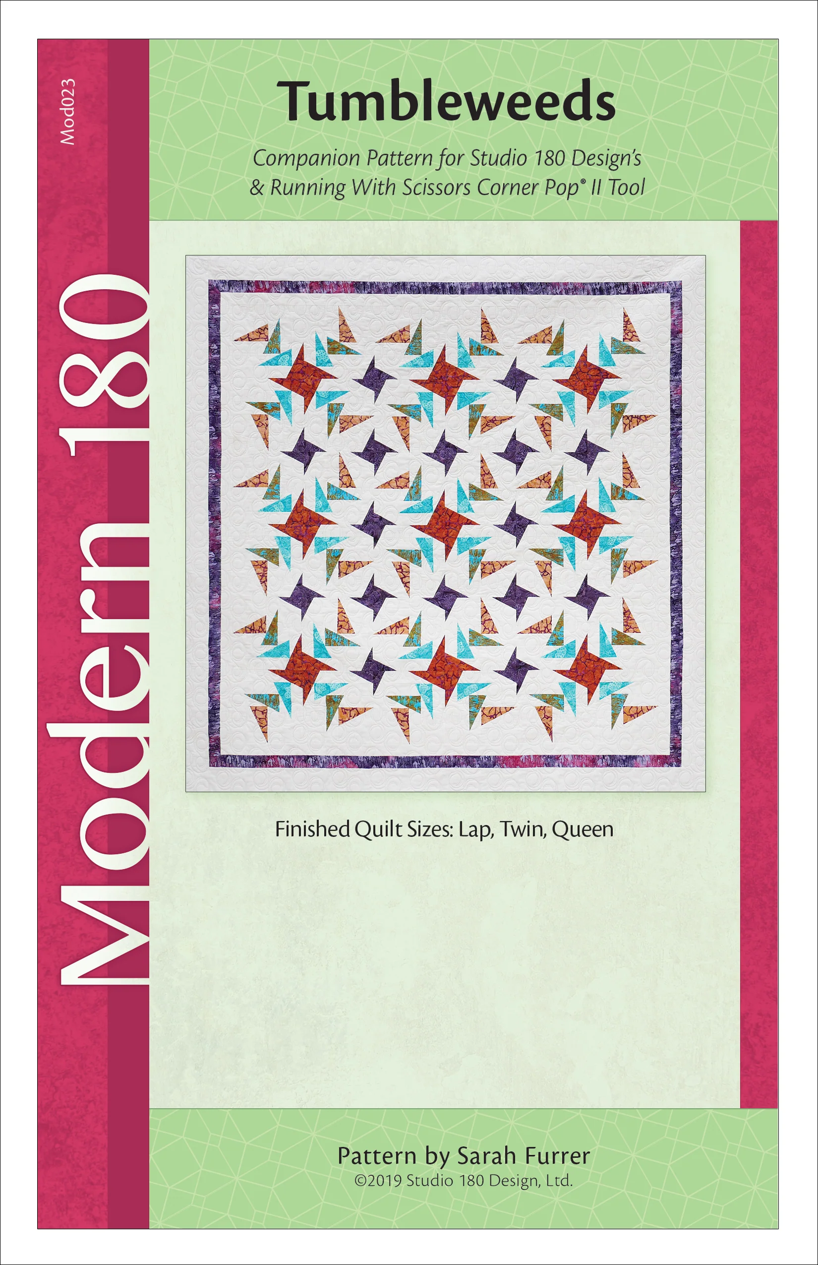 Studio 180 Design Tumbleweed Quilting Pattern MOD023 for Sale at World Weidner