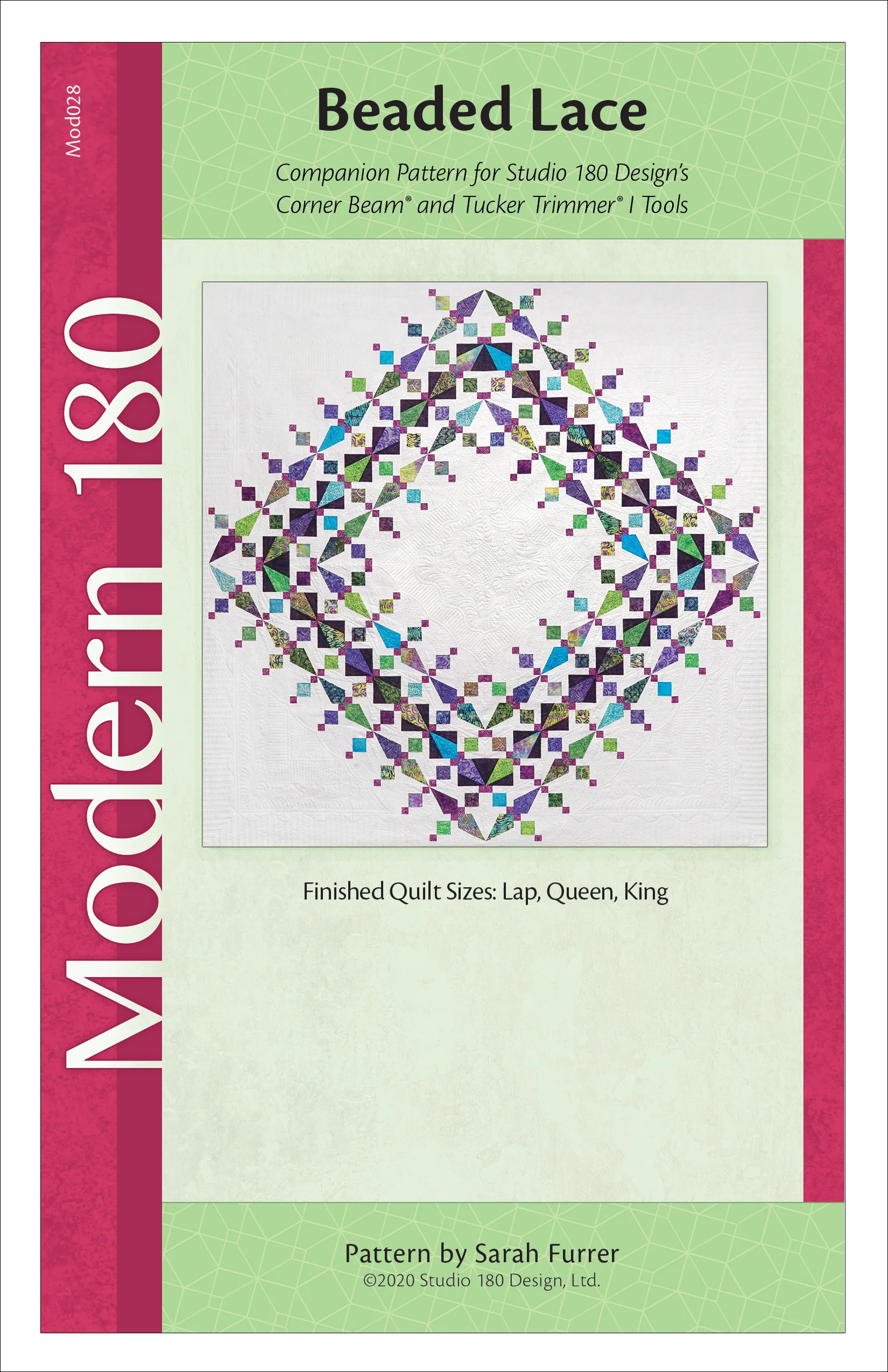 Studio 180 Design Beaded Lace Quilting Pattern MOD028 for Sale at World Weidner