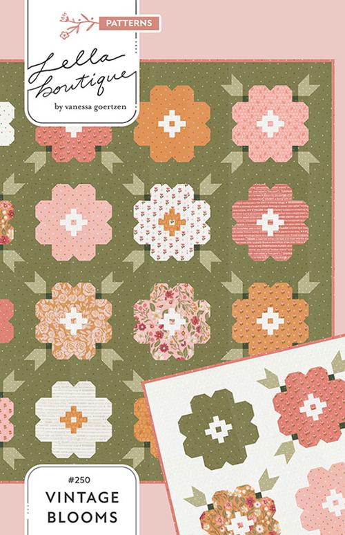 Moda Fabrics Vintage Blooms Wild Honey Quilting Pattern LB-250