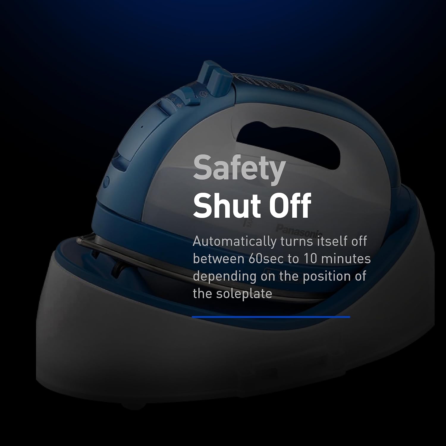 Panasonic Blue 360 Degree Freestyle Cordless Quilting Iron NI-QL1000A