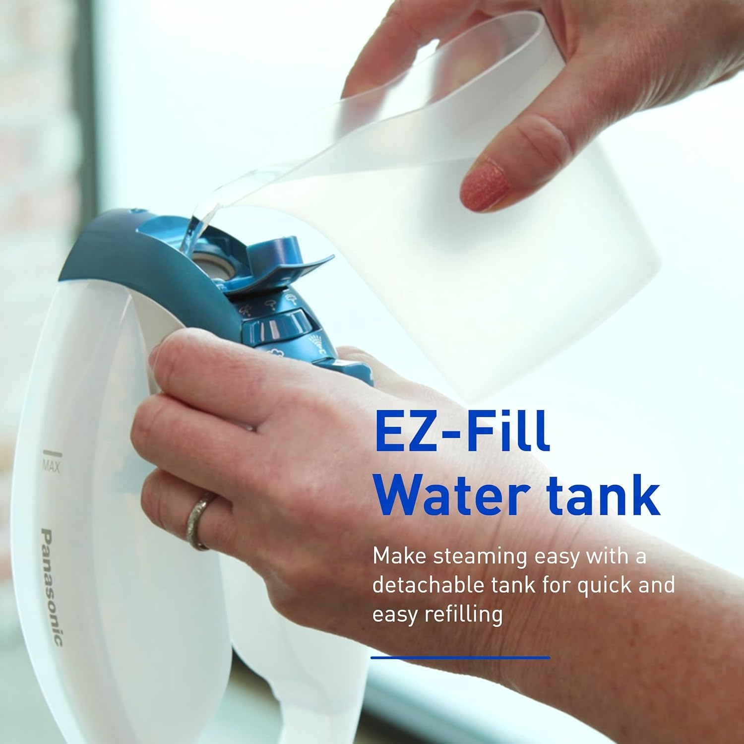 Panasonic Blue 360 Degree Freestyle Cordless Quilting Iron NI-QL1000A