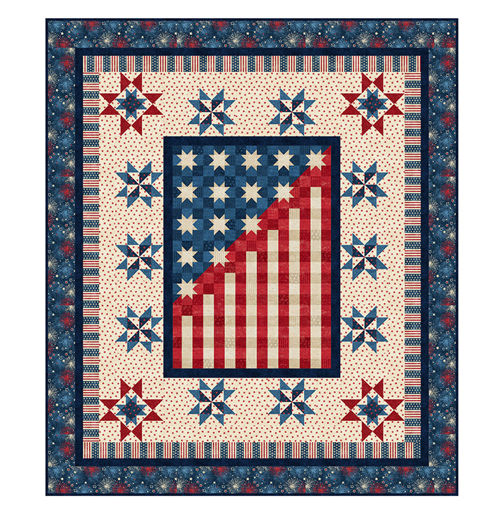 Northcott Fabrics Celebration of Stars Quilt pattern PTN3577