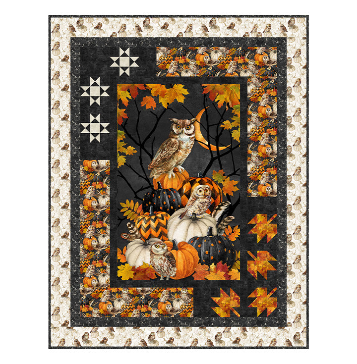 Northcott Fabrics Night Owl Fall Spirit Quilting Pattern PTN3621