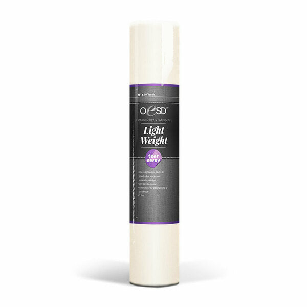 OESD Light Weight Tear Away Embroidery Stabilizer 10"x10yd Roll HBT15-10