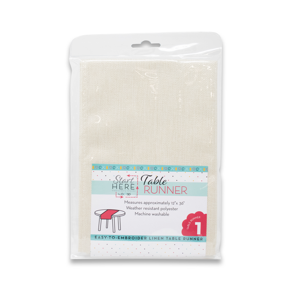 OESD Start Here 12x36" Linen Table Runner OESDTRUN