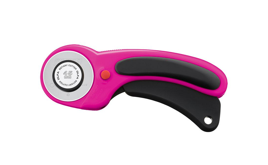 OLFA 45mm Ergonomic Magenta Rotary Cutter RTY-2DX/MAG
