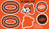 Fabric Sykel Enterprises Oklahoma State University Collegiate Pillow Project Minky Panel OSU1359