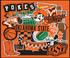 Fabric Sykel Enterprises Oklahoma State University Doodle 36x43" Quilting Panel OSU2000