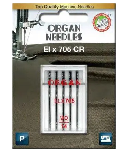 Organ 5pk ELx705 Chromium Serger Machine Needles 5486090BL for Sale at World Weidner