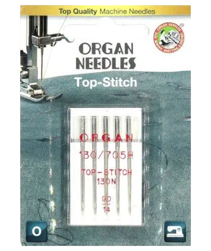 Organ 5pk Top Stitch Machine Needles 5600090BL for Sale at World Weidner