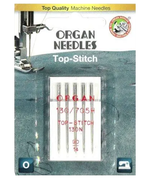 Organ 5pk Top Stitch Machine Needles 5600090BL for Sale at World Weidner
