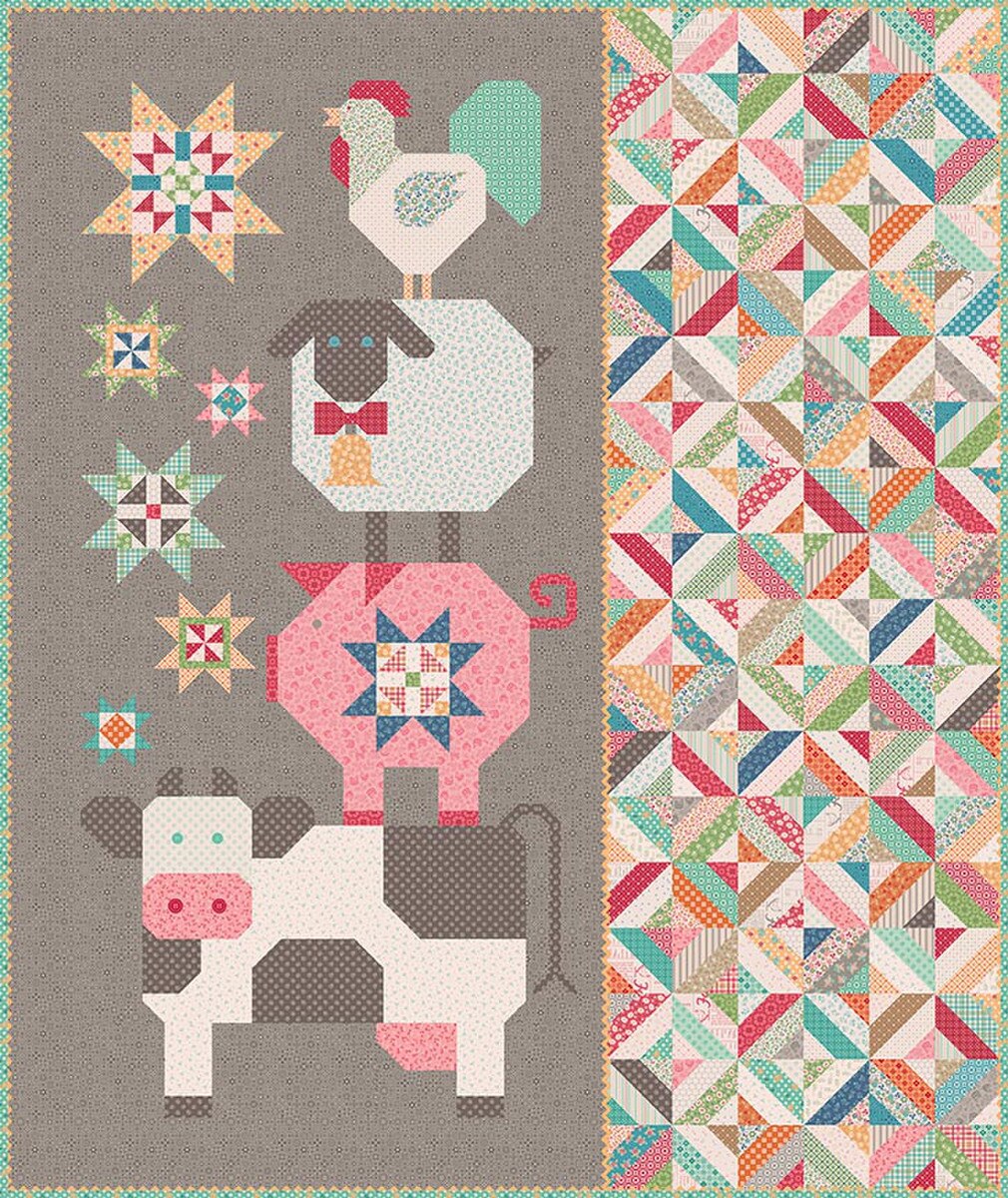 It's Sew Emma Lori Holt Farmyard Friends Quilt Pattern P051-ISE-318