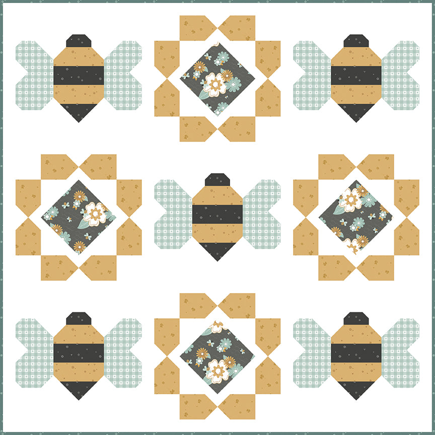 Riley Blake Designs Primrose Cottage Quilts Buzzworthy Quilt Pattern P144-BUZZWORTHY
