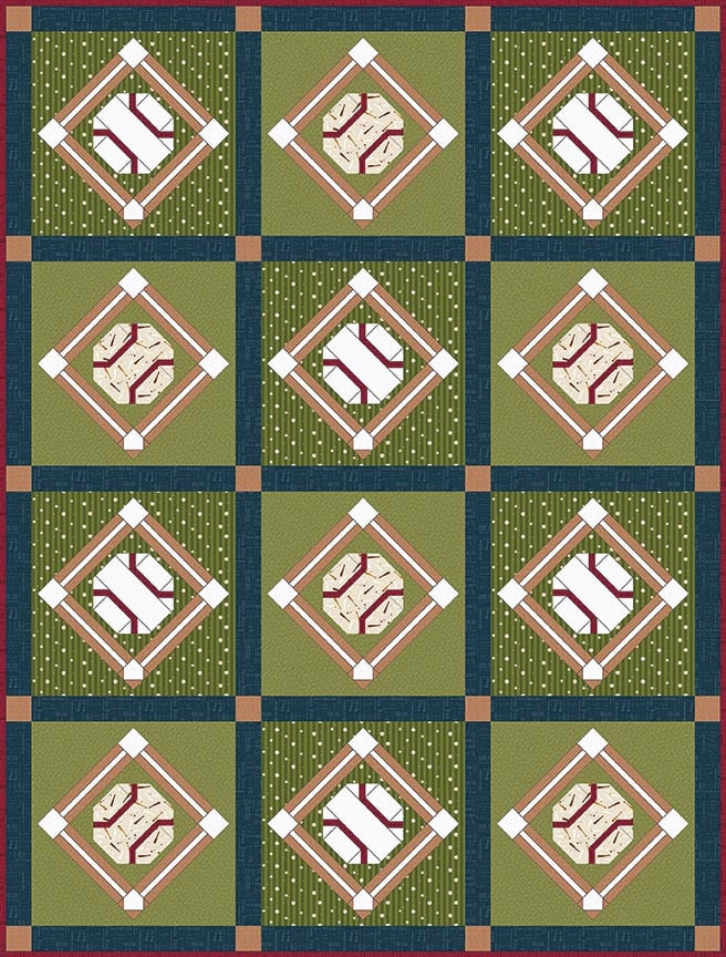 Riley Blake Designs Jennifer Long Grand Slam Quilt Pattern P177-GRANDSLAM