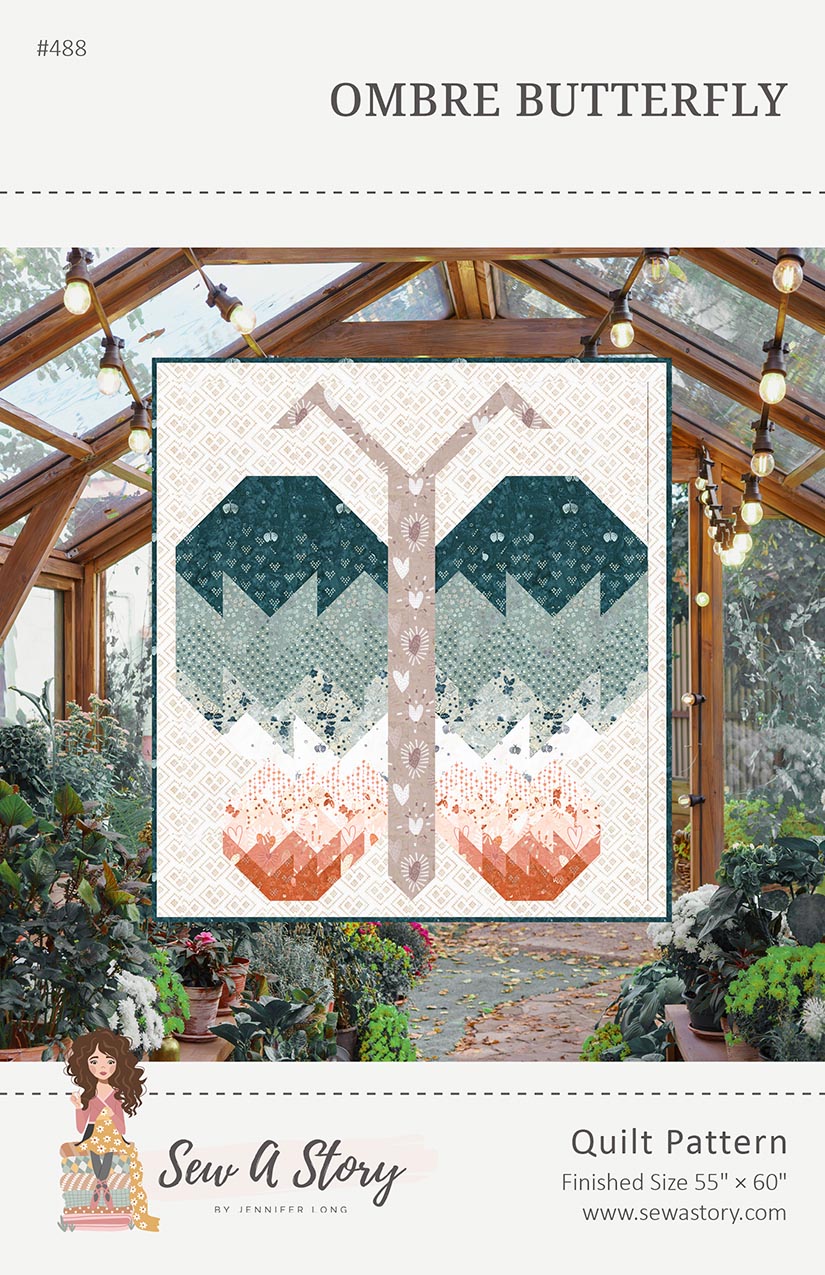 Sew a Story Ombre Butterfly Quilt Pattern P177-OMBREBUTTERFLY