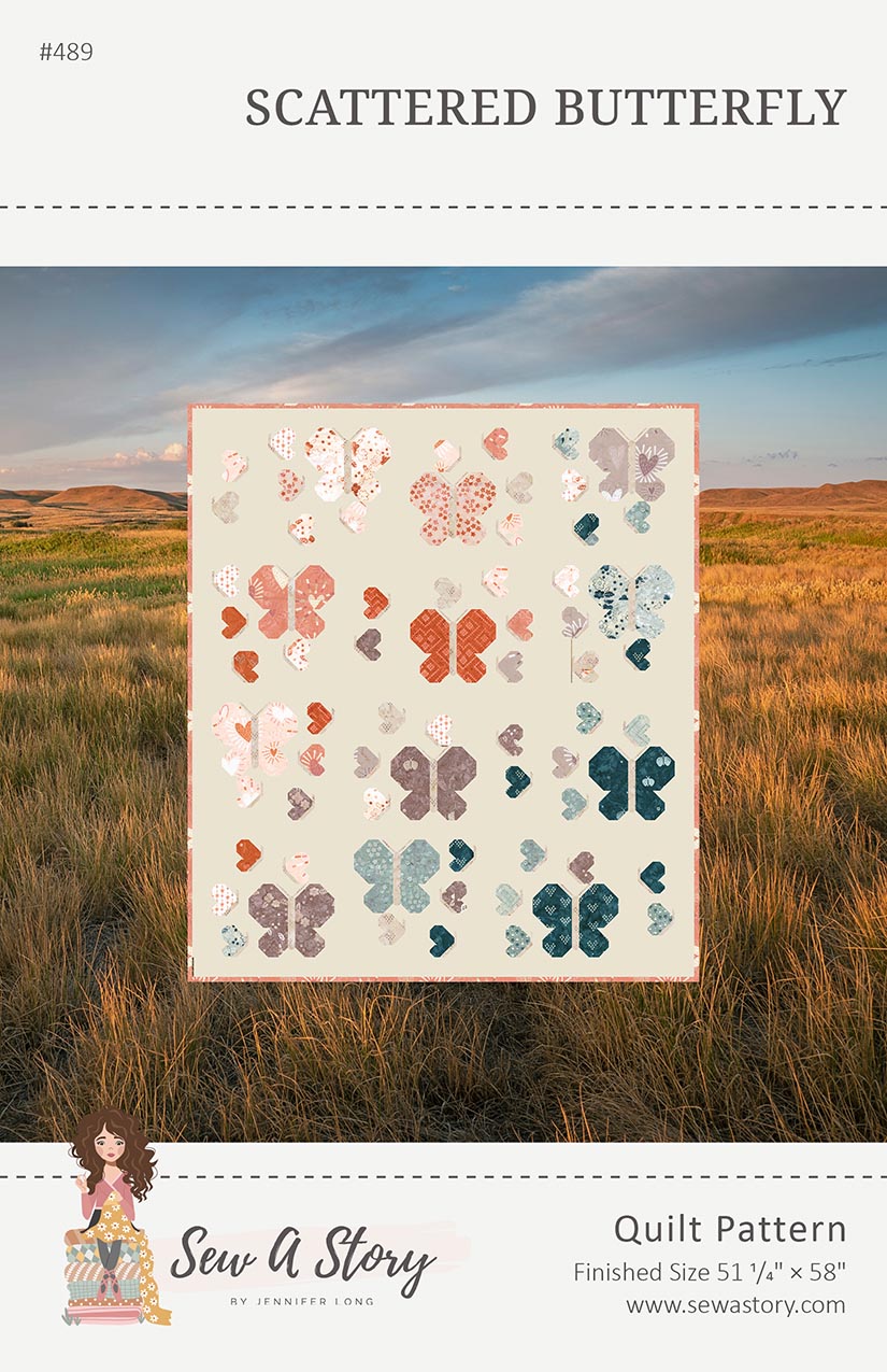 Sew a Story Scattered Butterfly Quilt Pattern P177-SCATTEREDBUTTERFLY