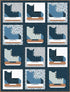 Riley Blake Designs Jennifer Long Steel and Ice Quilt Pattern P177-STEELANDICE