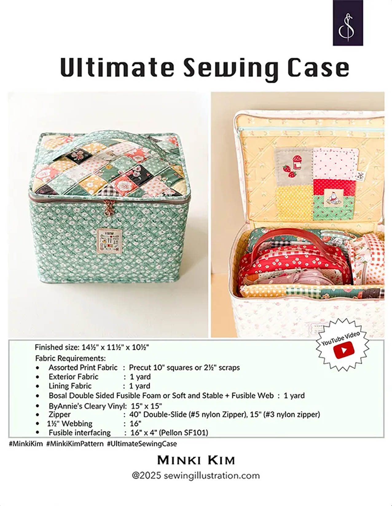 Riley Blake Designs Minki Kim Ultimate Sewing Case Pattern P178-SIBP11
