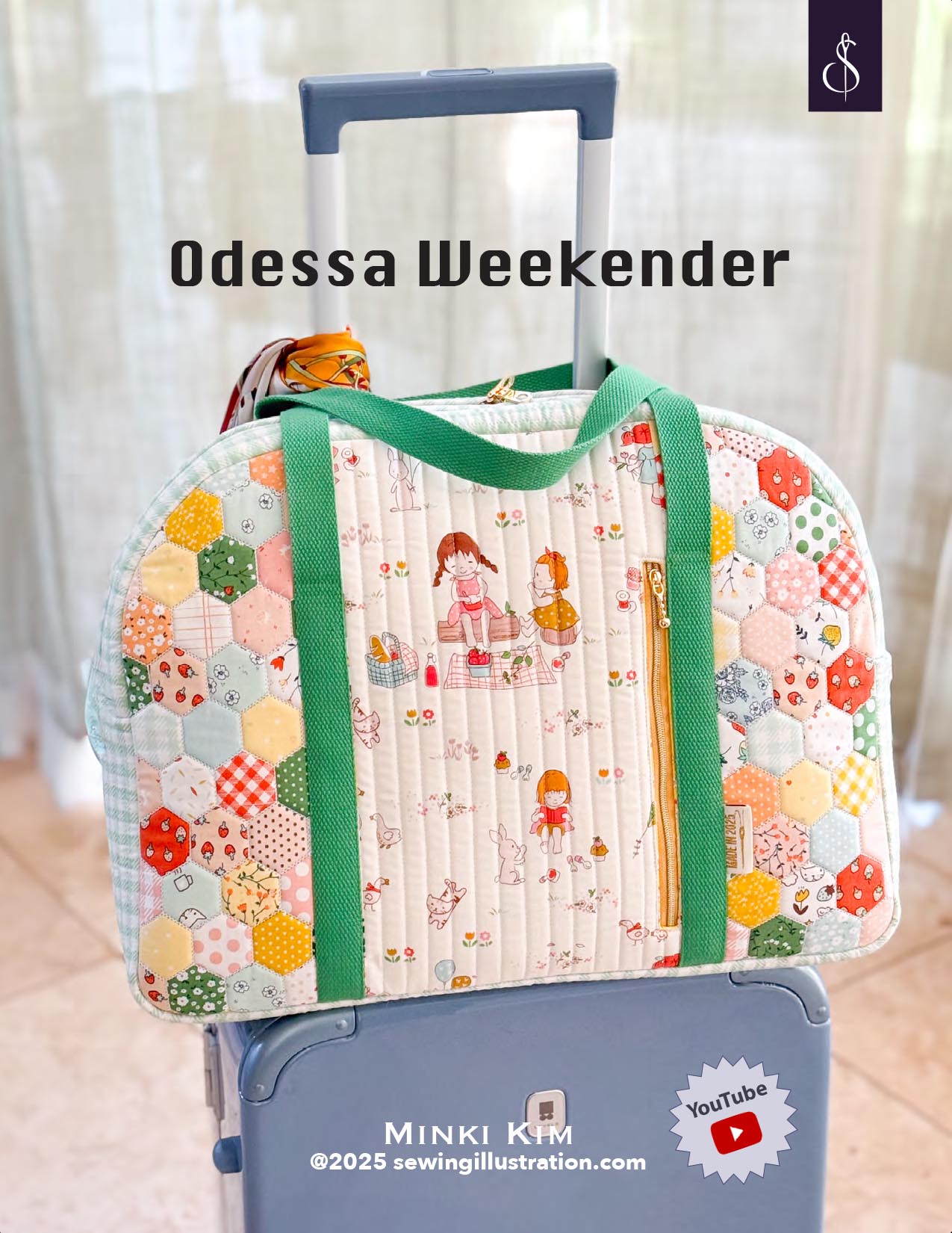 Riley Blake Designs Minki Kim Odessa Weekender Bag Pattern P178-SIBP18