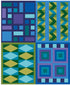 Fabric Riley Blake Sea Glass Practice Quilting Quilt in Color Quilt Panel P18510-SEAGLASS