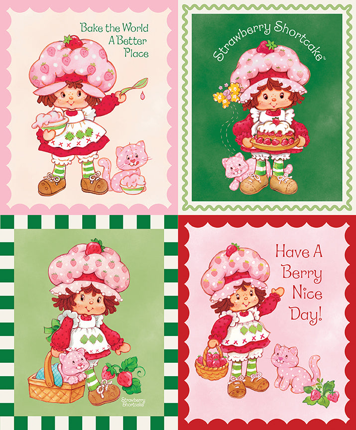 Fabric Riley Blake Strawberry Shortcake Quilt Panel P18566-PANEL