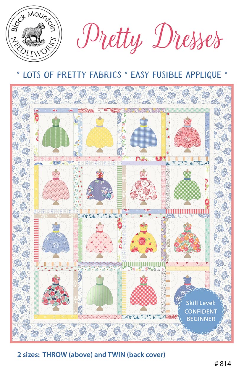 Black Mountain Needleworks Pretty Dresses Quilt Pattern P298-PRETTYDRESSES