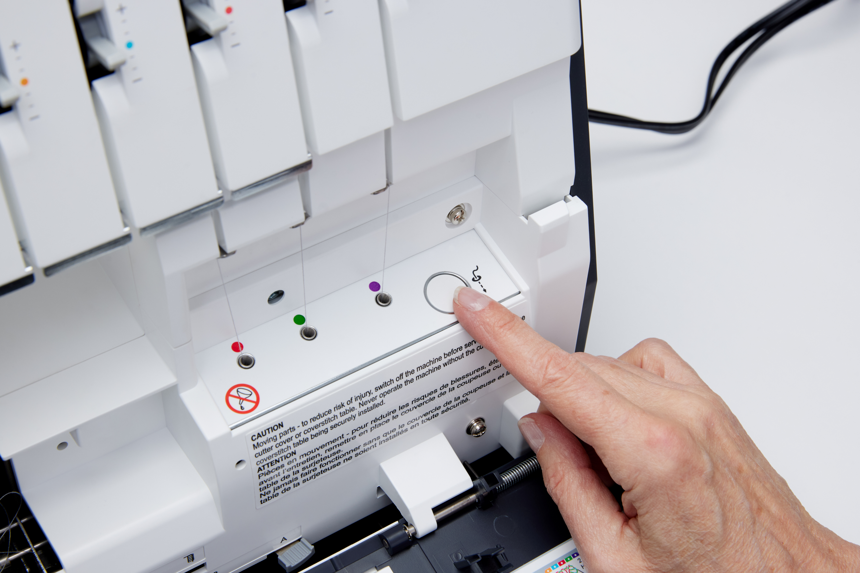 PFAFF admire air 6000 Air Threader CoverLock Serger Machine with Holiday Gift Package