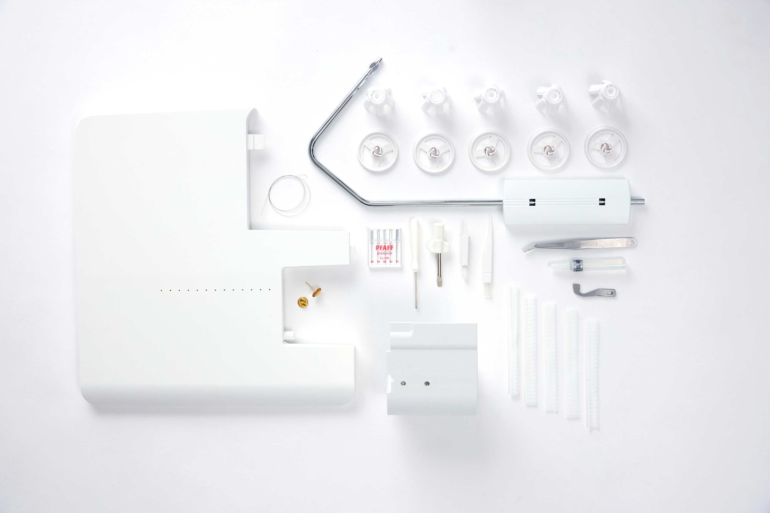 PFAFF admire air 6000 Air Threader CoverLock Serger Machine with Holiday Gift Package