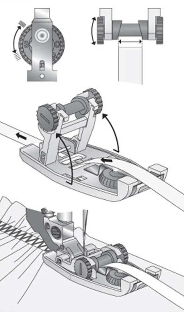 PFAFF Elastic Foot for Groups B/C/D/E/F/G/J/K/L 820545096