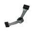 A 16-pin flat ribbon cable with black plastic connectors on both ends, shown on a plain white background.