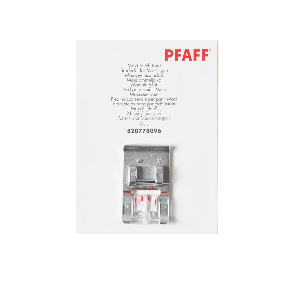 PFAFF Maxi Stitch Foot for Groups G/J 820778096