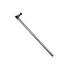 A long, slim metallic pole or rod with a small black adjustment knob at one end, photographed on a plain white background.