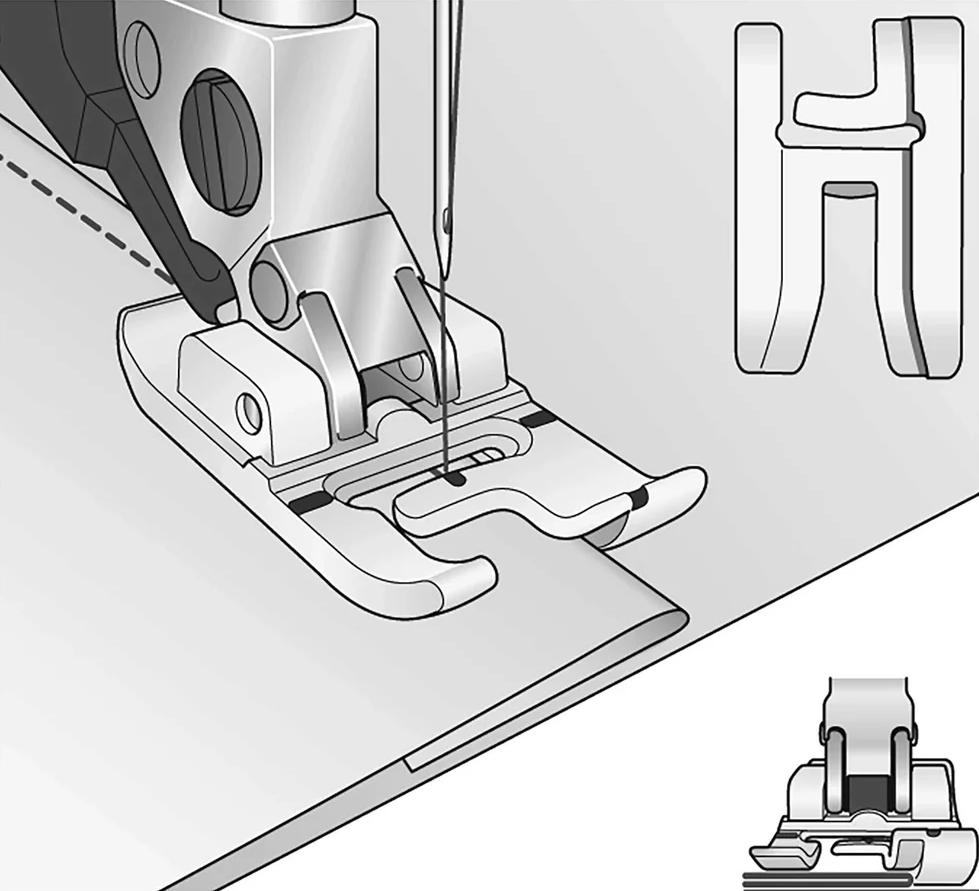 PFAFF Right Edge Bi-Level Foot for Groups D/E/J/K/L 821007096
