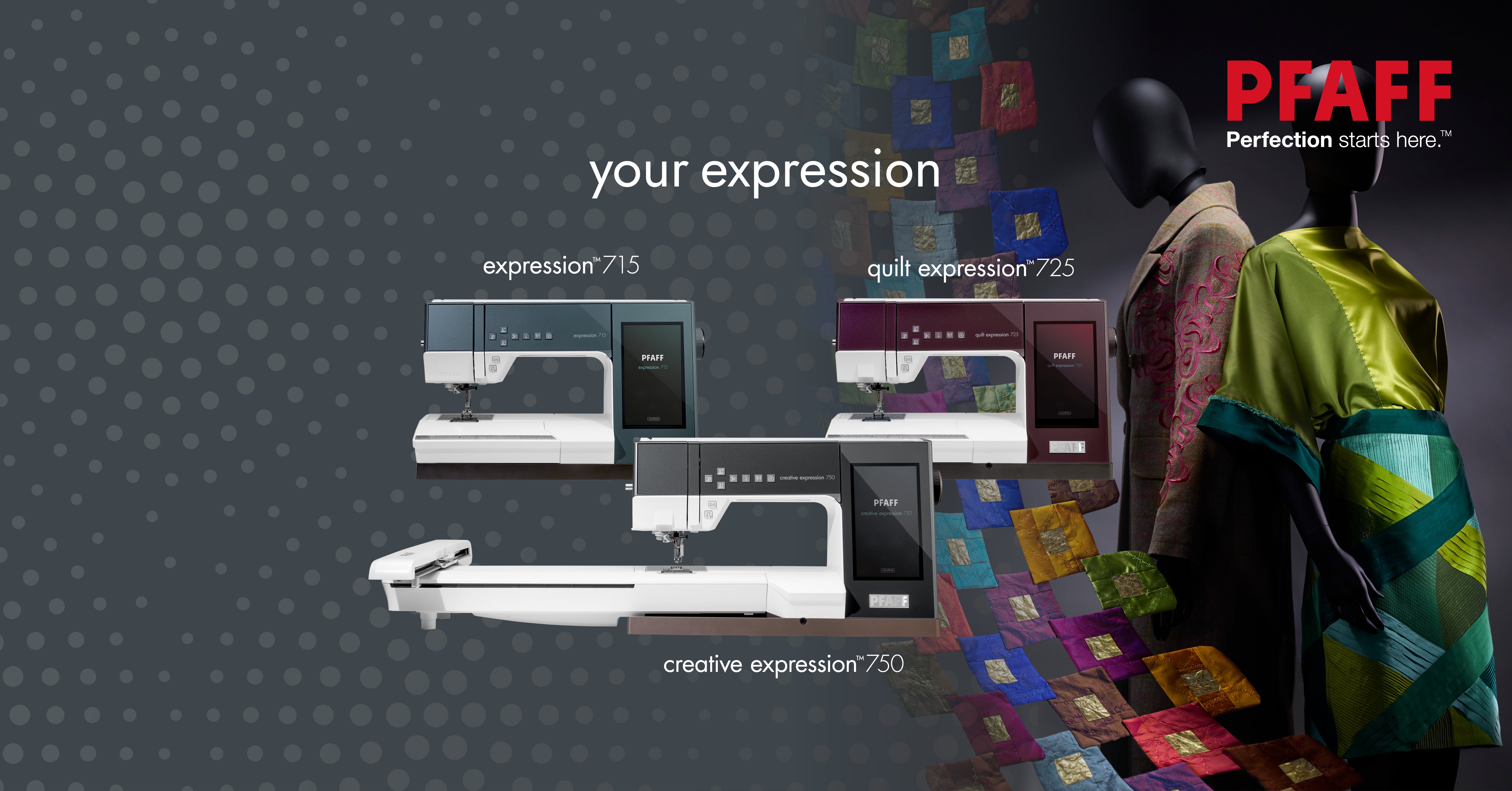 PFAFF expression Series Machines Banner