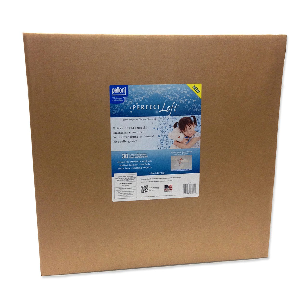 Pellon Perfect Loft Cluster Fibers 5lb Box PLOFT5