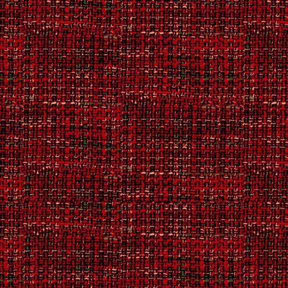 Fabric Marcus Red Tweed Texture Flannel Primo Plaids Holiday Cheer by the Quarter Yard PP091976-RED